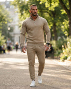 Men's Quarter-Zip Tracksuit – Sweatshirt and Joggers Set