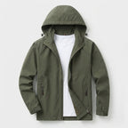 Men's Hooded Zip Jacket, Lightweight Casual Fit