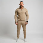 Men's Quarter-Zip Tracksuit – Sweatshirt and Joggers Set