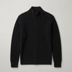 Men's Ribbed-Knit Full-Zip Cardigan Sweater