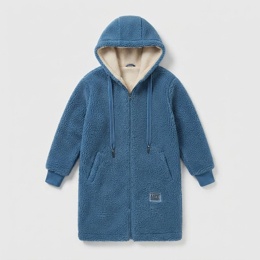 Women's Teddy Fleece Hooded Coat with Sherpa Lining