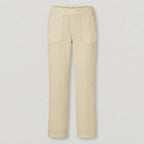 Women's Relaxed Straight-Leg Trousers with Side Pockets — Cream