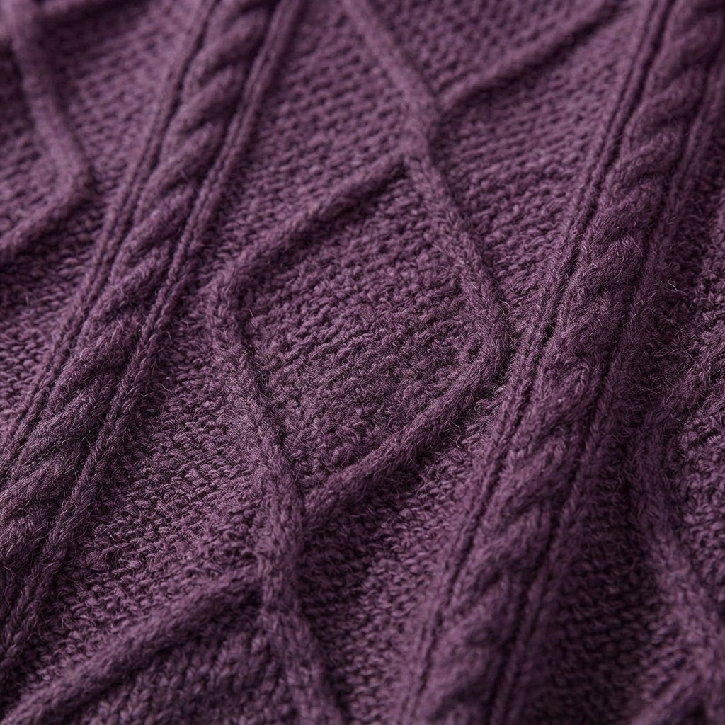 Cable-Knit Long-Sleeve Jumper Dress