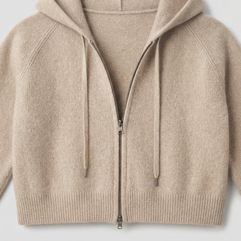 Men's Wool Knit Loungewear Set – Zip Hoodie & Joggers