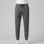 Men's Slim Jogger Trousers with Side Stripe, Grey — M