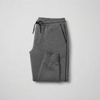 Men's Slim Jogger Trousers with Side Stripe, Grey — L