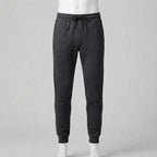 Men's Slim Jogger Trousers with Side Stripe, Grey — 2XL