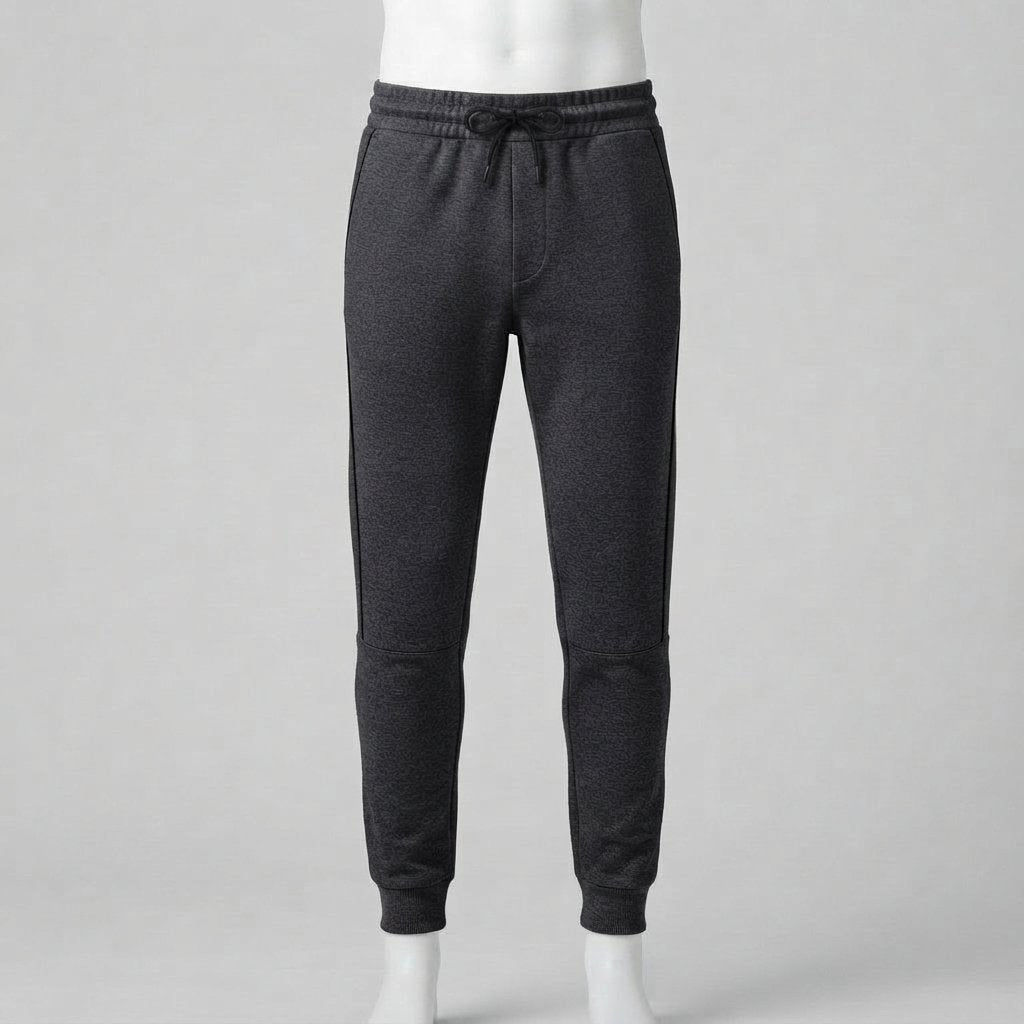 Men's Slim Jogger Trousers with Side Stripe, Grey — 2XL