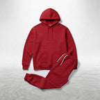 Men's Hoodie & Jogger Set – Regular Fit Tracksuit — Red