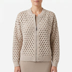 Aerelia - Zip-Up Knit Cardigan  Aerelia
