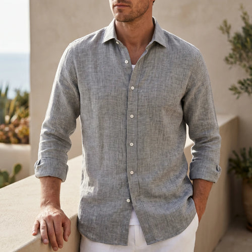 Aertis - Long-Sleeved Button-Up Shirt