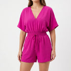 Averia - Casual V-Neck Playsuit  Averia