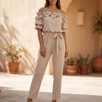 Belarra - Off-Shoulder Frill Jumpsuit  Belarra