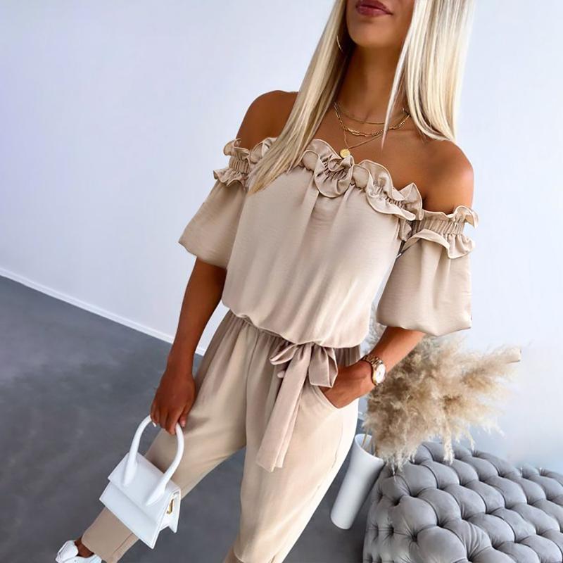 Belarra - Off-Shoulder Frill Jumpsuit  Belarra