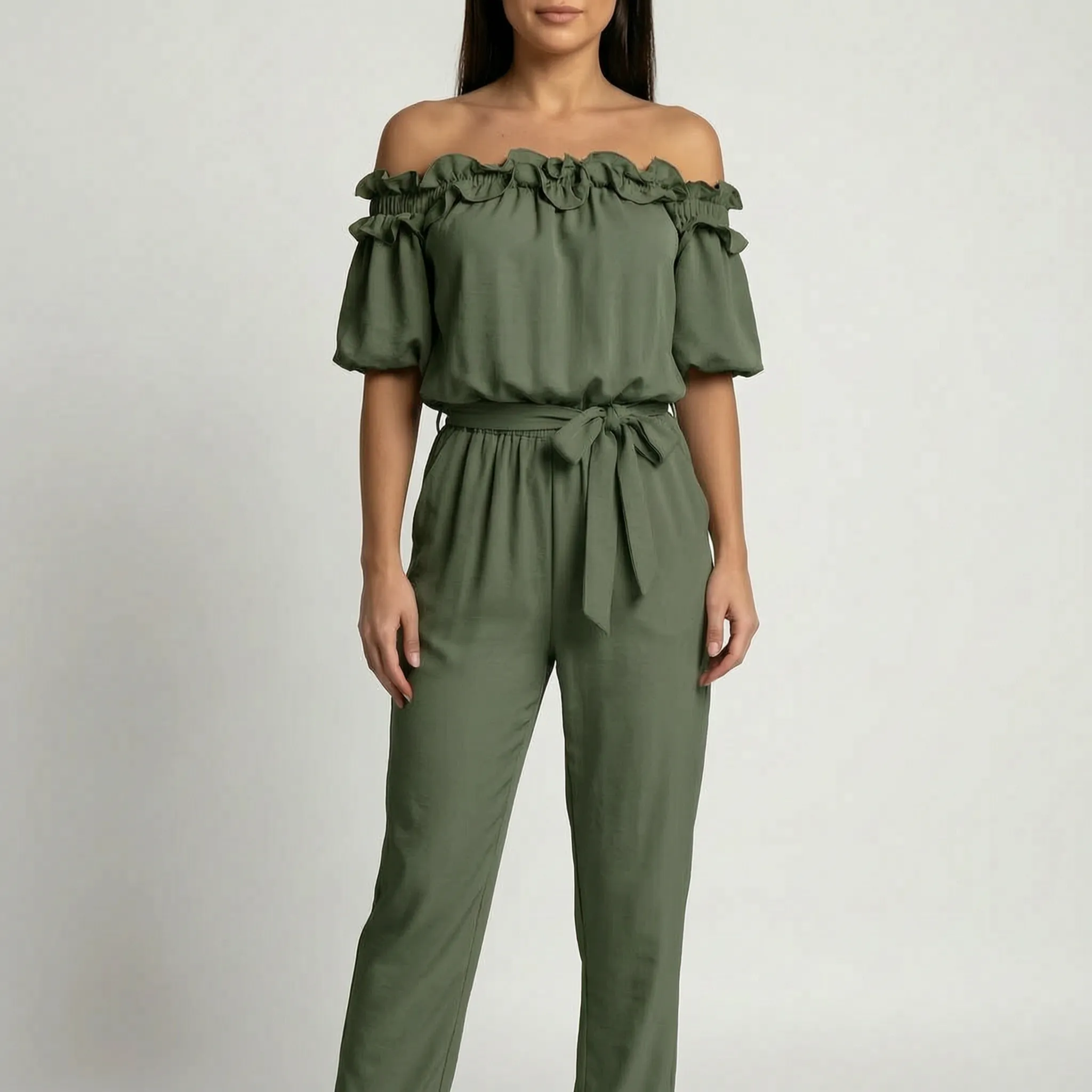 Belarra - Off-Shoulder Frill Jumpsuit  Belarra
