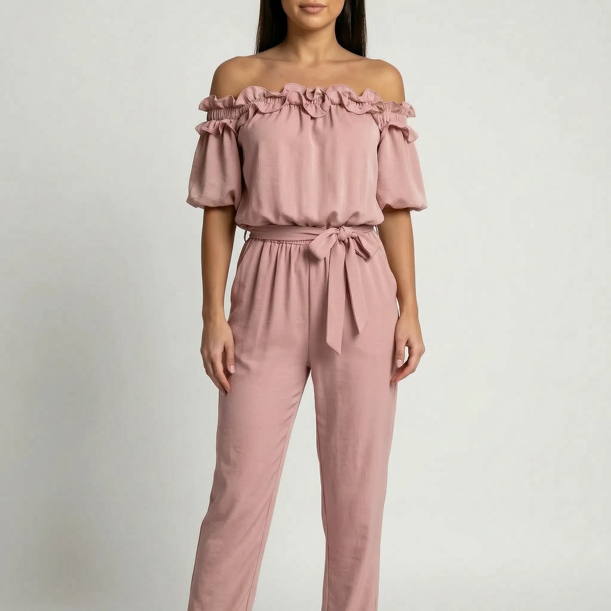 Belarra - Off-Shoulder Frill Jumpsuit  Belarra