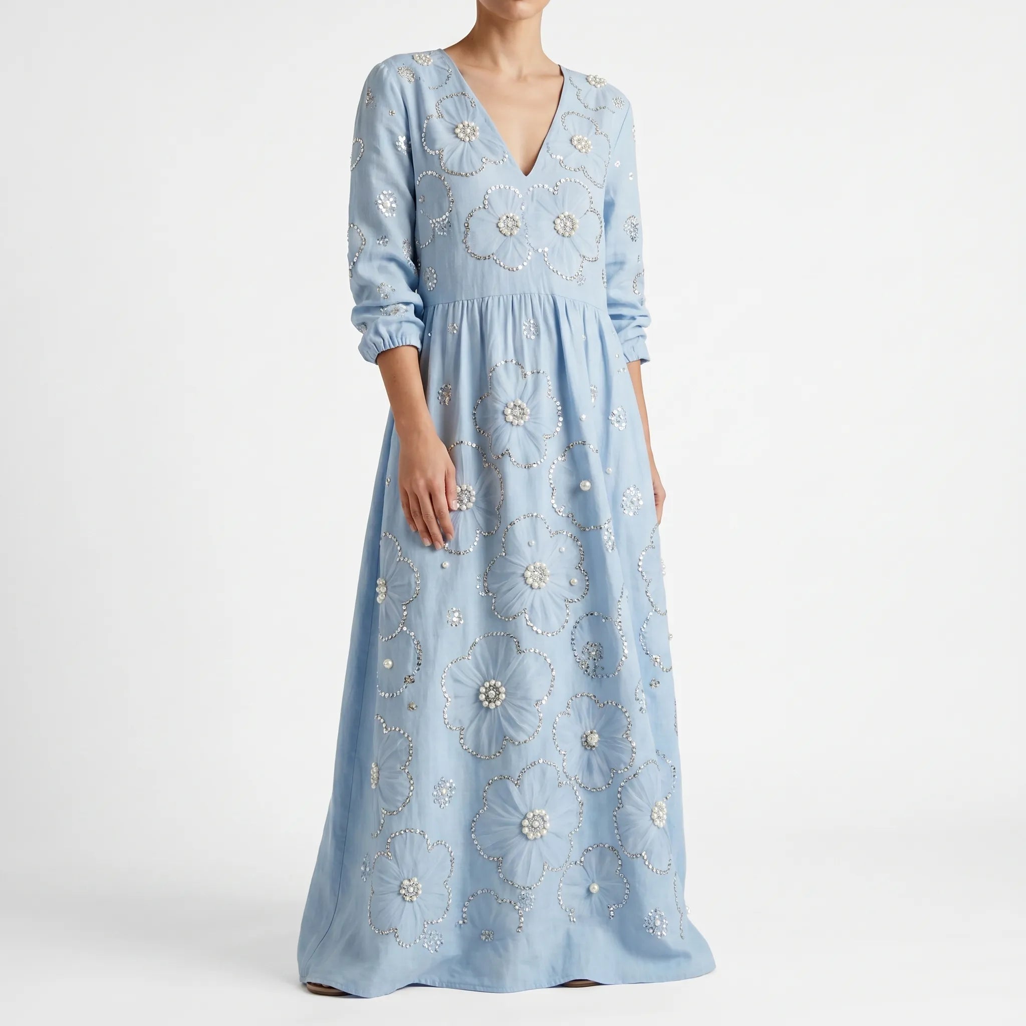 Bloomora - Relaxed Fit Floral Midi Dress  Bloomora