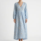 Bloomora - Relaxed Fit Floral Midi Dress  Bloomora