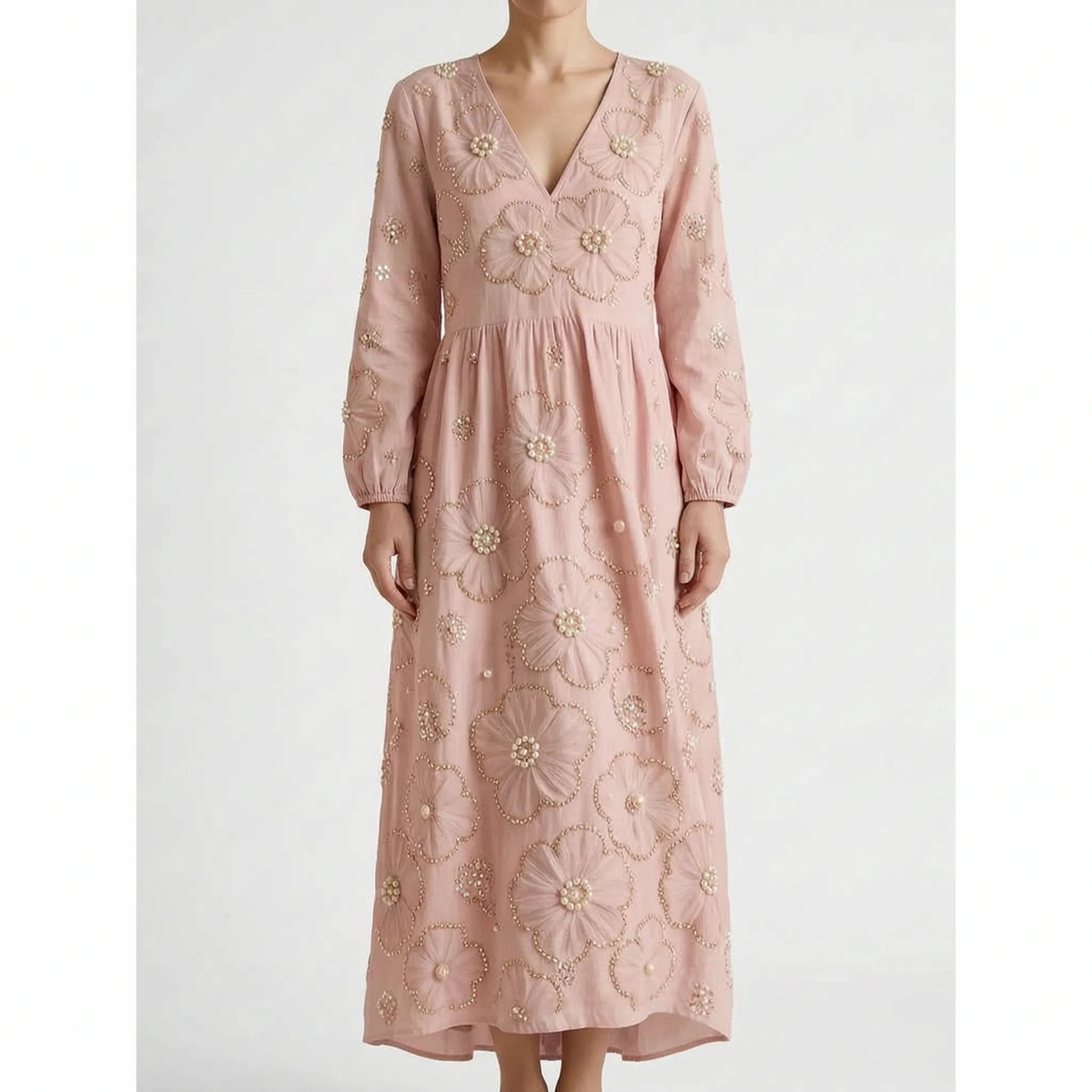 Bloomora - Relaxed Fit Floral Midi Dress  Bloomora