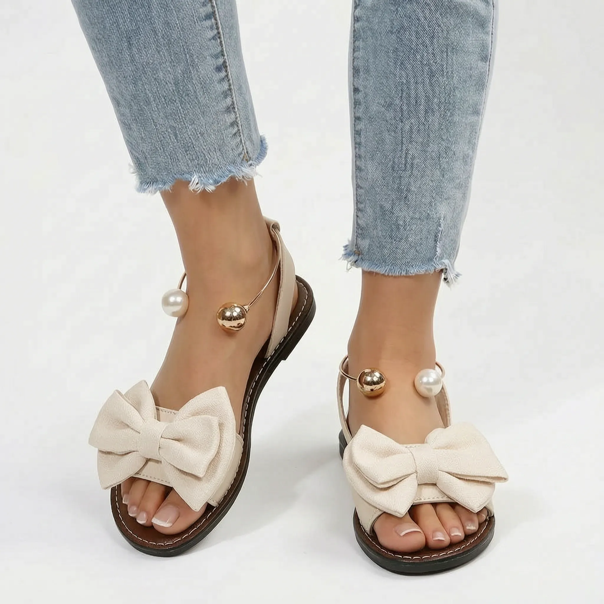 Bowlia - Flat Bow Sandals  Bowlia