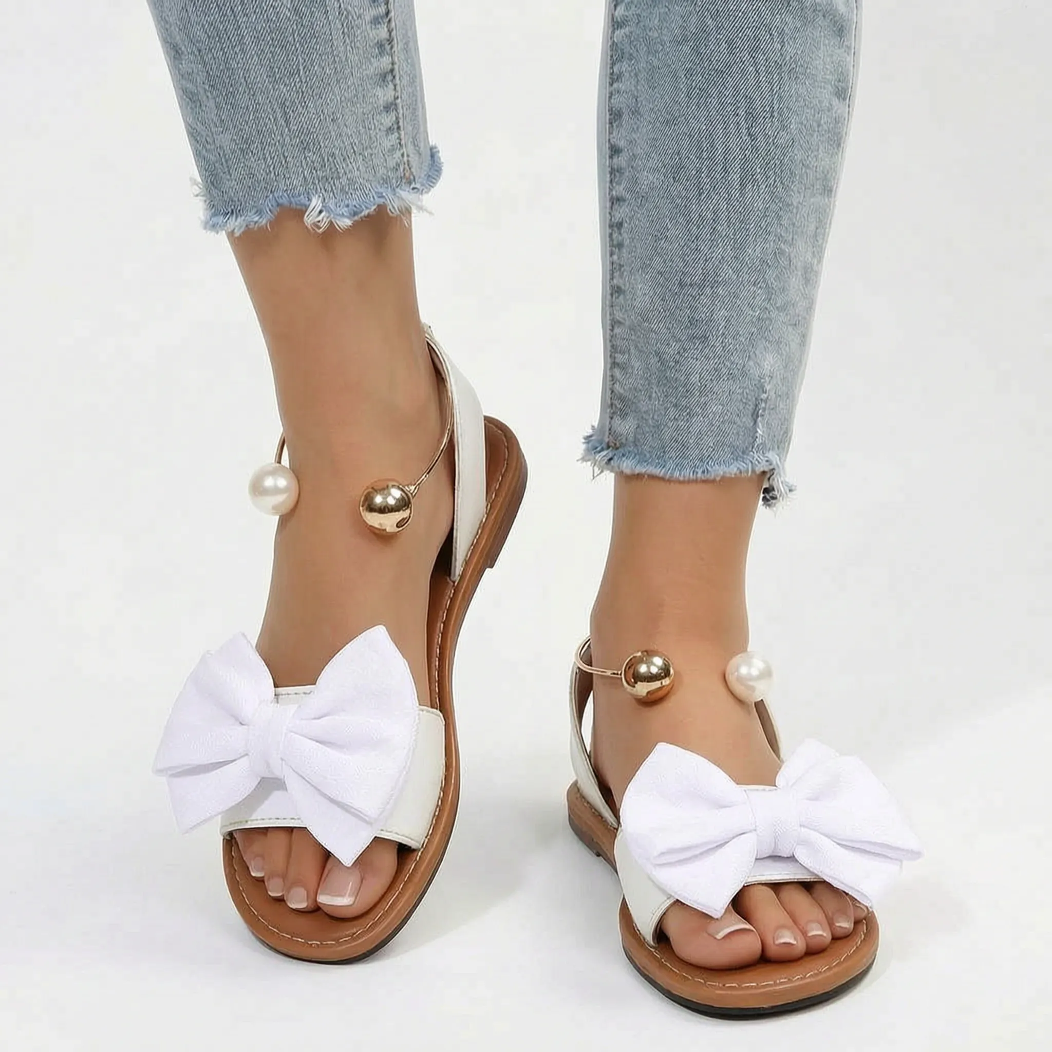 Bowlia - Flat Bow Sandals  Bowlia