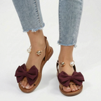 Bowlia - Flat Bow Sandals  Bowlia