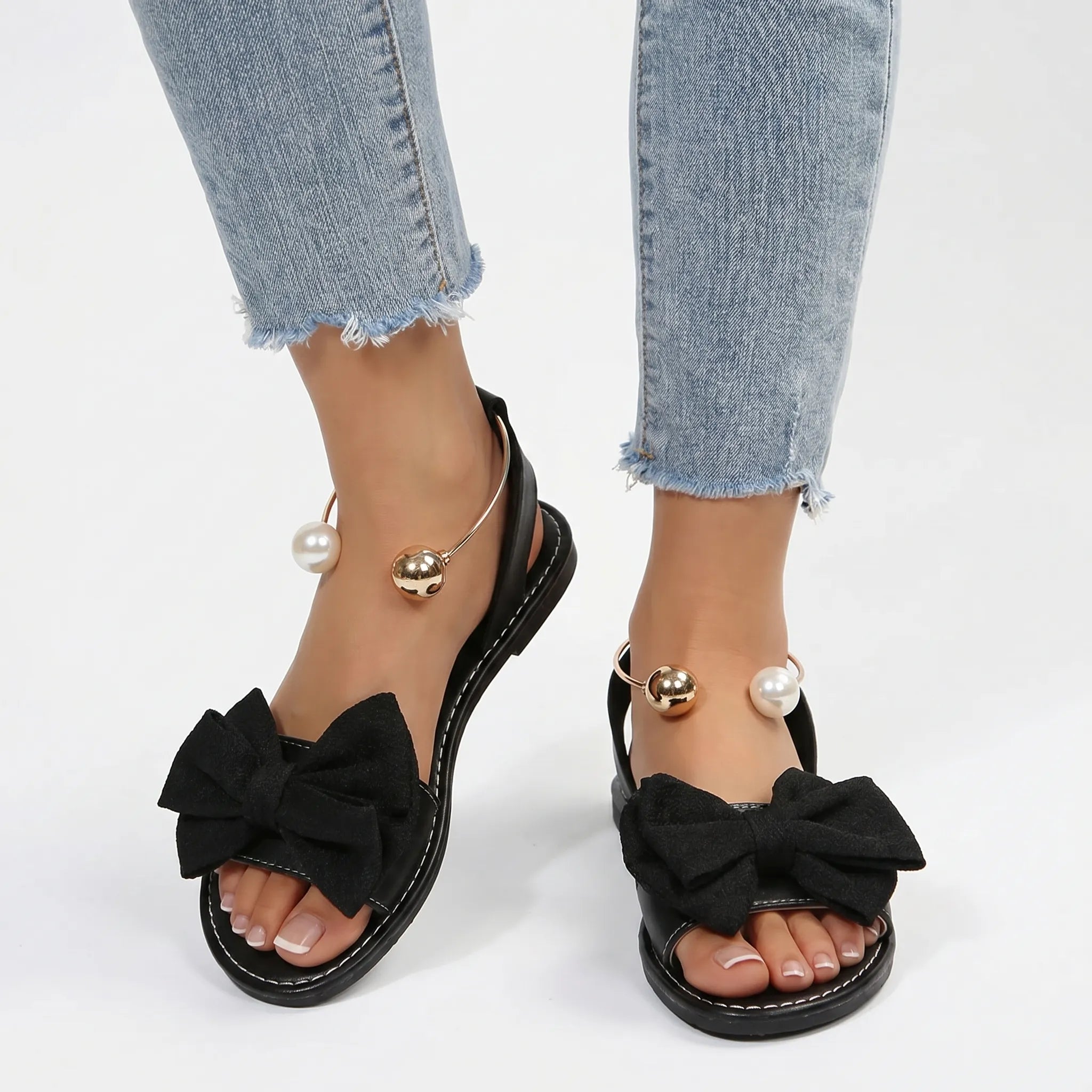 Bowlia - Flat Bow Sandals  Bowlia