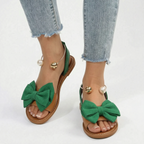 Bowlia - Flat Bow Sandals  Bowlia
