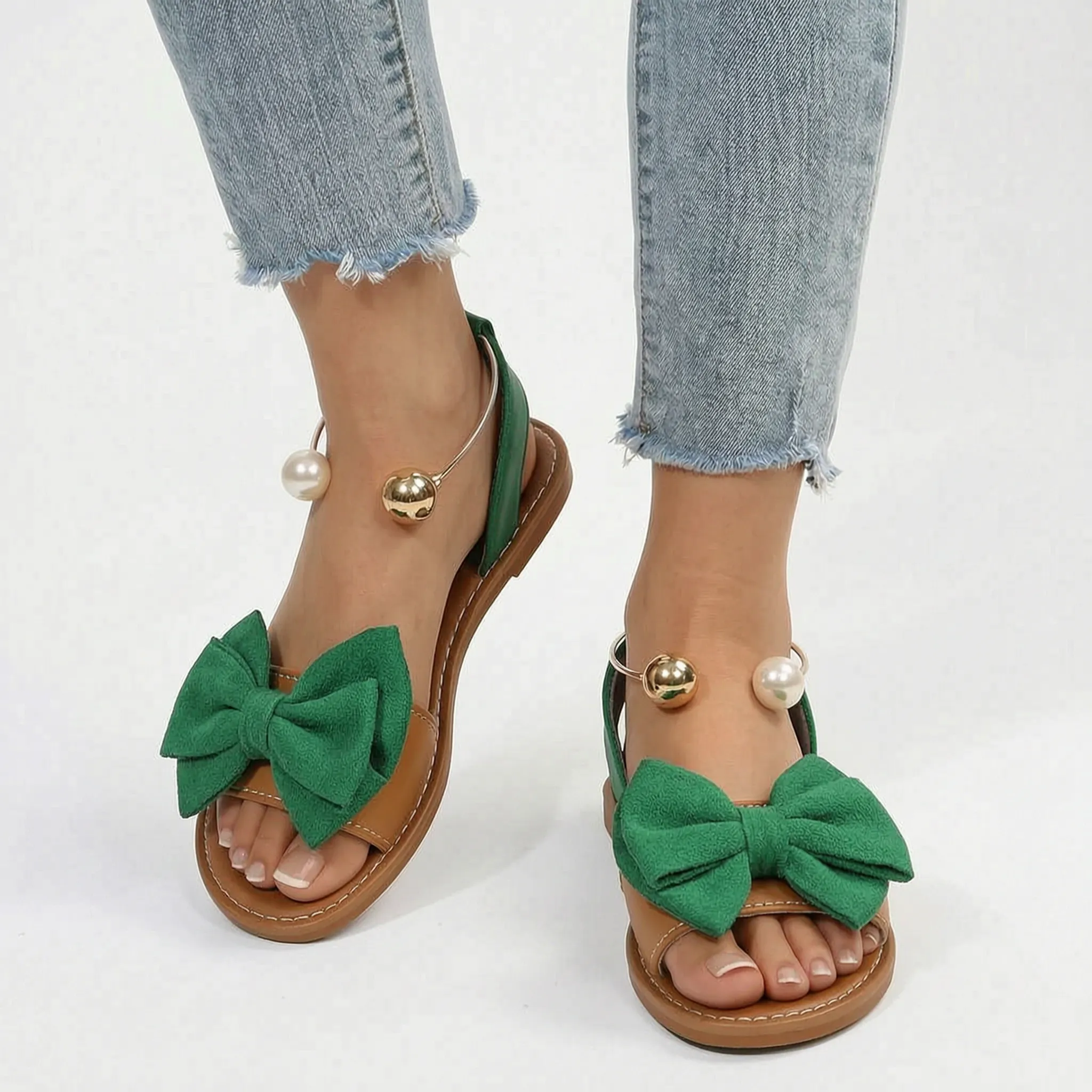Bowlia - Flat Bow Sandals  Bowlia