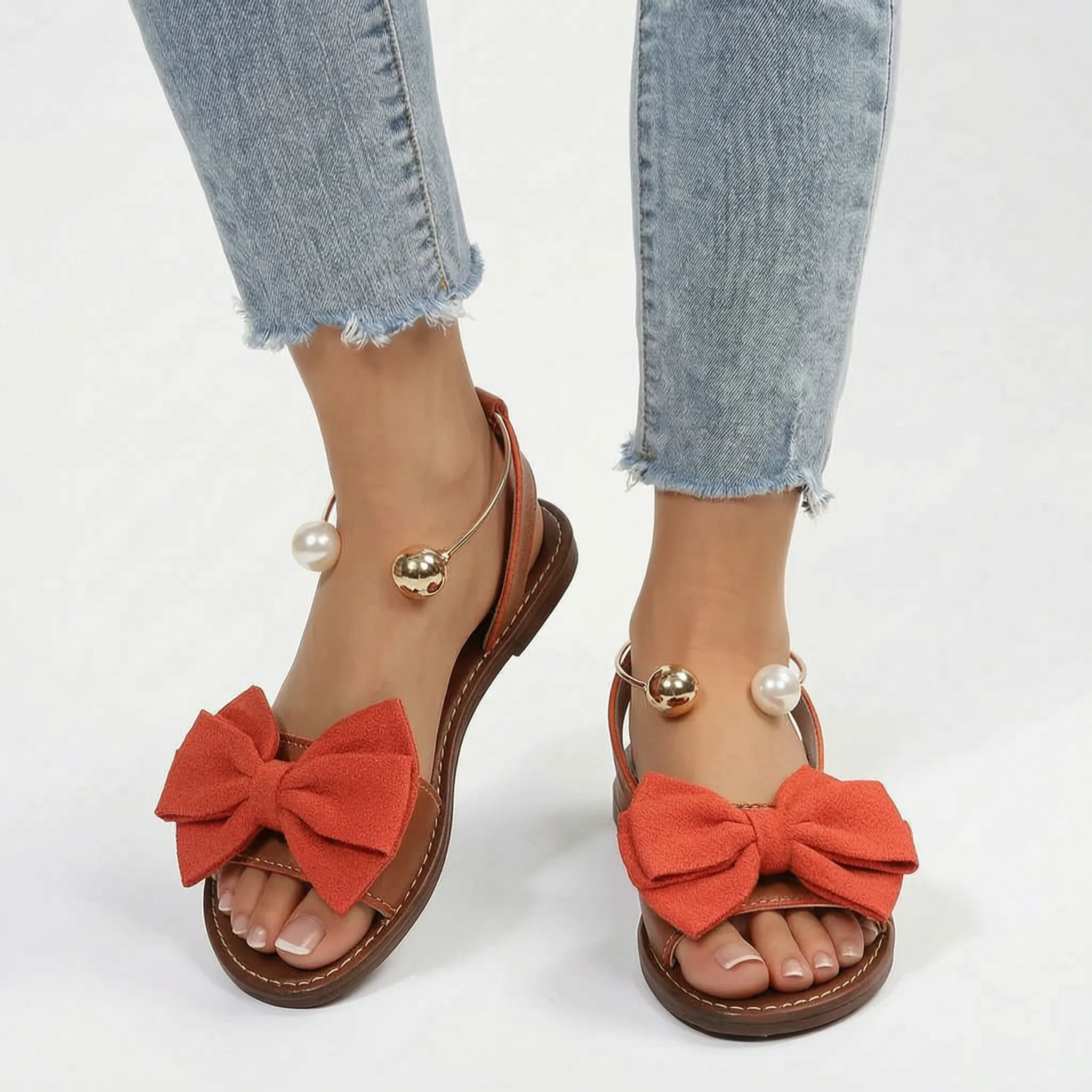 Bowlia - Flat Bow Sandals  Bowlia