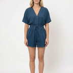 BreezeSuit - Relaxed V-Neck Summer Playsuit 