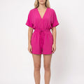 BreezeSuit - Relaxed V-Neck Summer Playsuit 