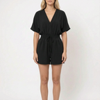 BreezeSuit - Relaxed V-Neck Summer Playsuit 