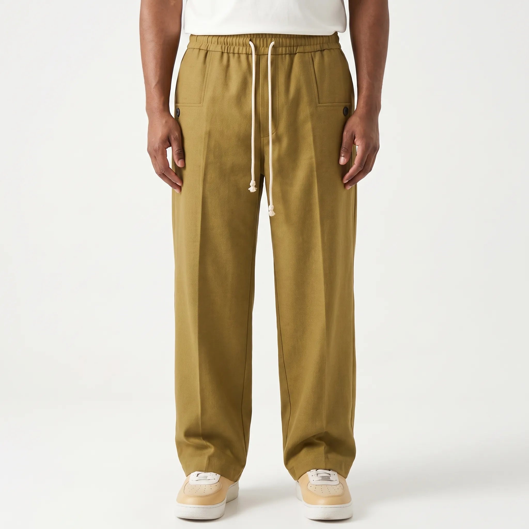 DrapeTrousers - Relaxed Fit Men's Casual Trousers 