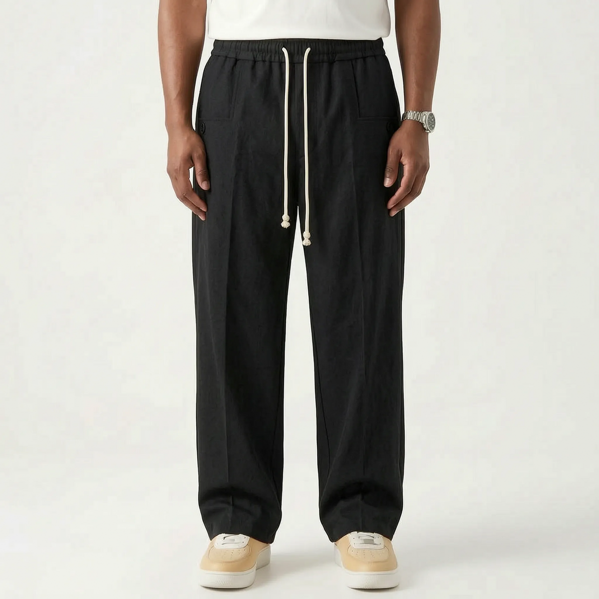 DrapeTrousers - Relaxed Fit Men's Casual Trousers 