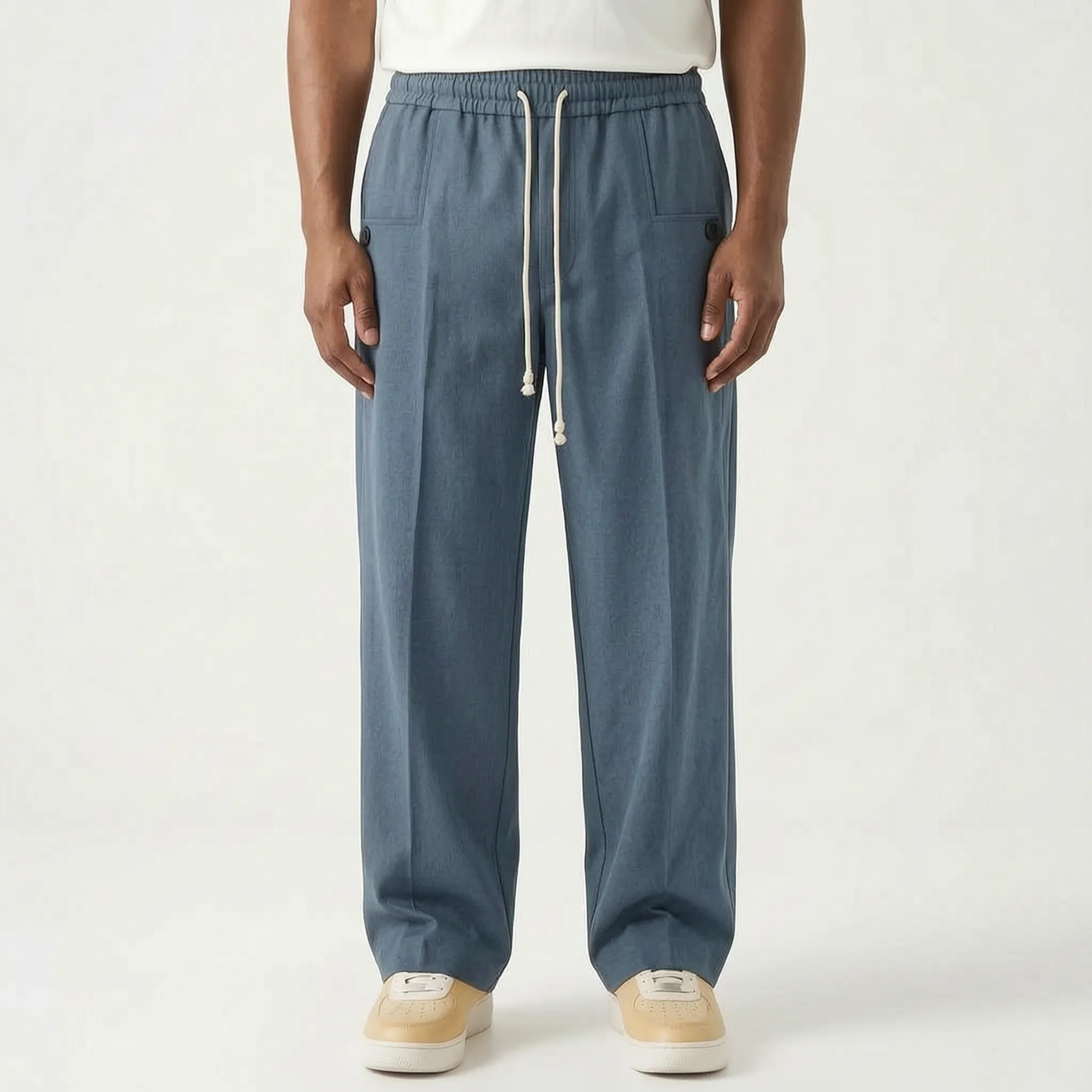 DrapeTrousers - Relaxed Fit Men's Casual Trousers 