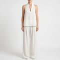 Driftlyn - Sleeveless Halter Top Set  Driftlyn