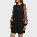 Florique - Long Sleeve Shift Dress  Florique