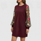 Florique - Long Sleeve Shift Dress  Florique