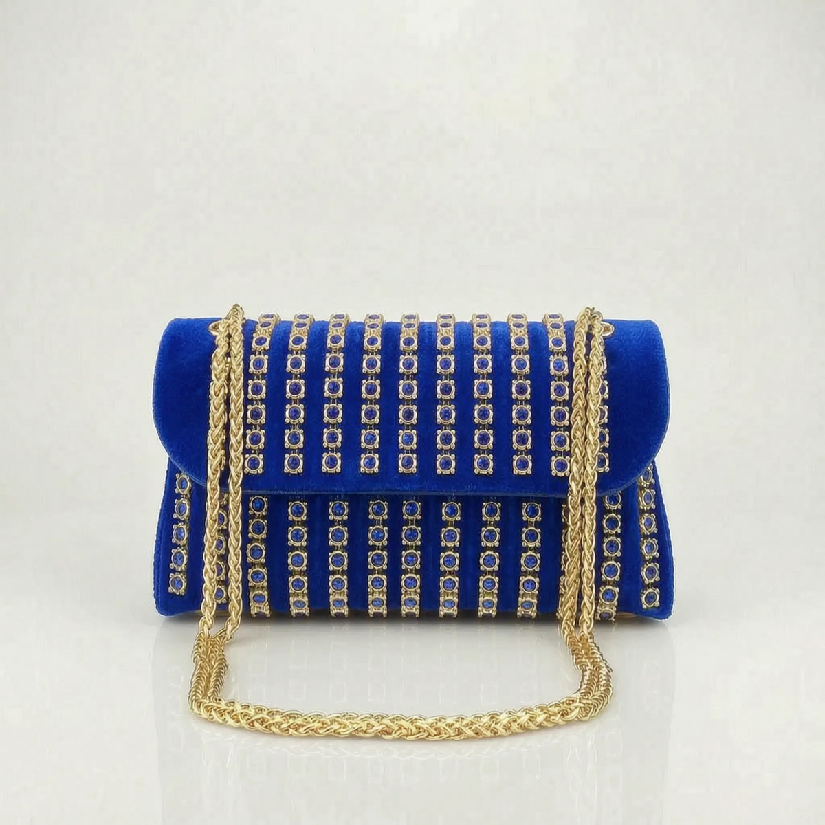 GemClutch - Embellished Structured Evening Bag 