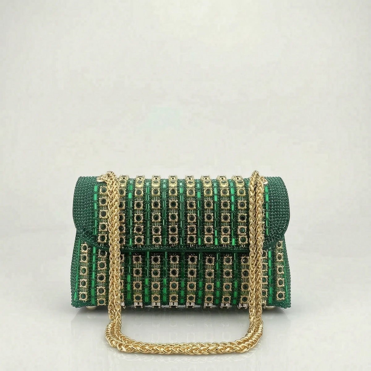 GemClutch - Embellished Structured Evening Bag 