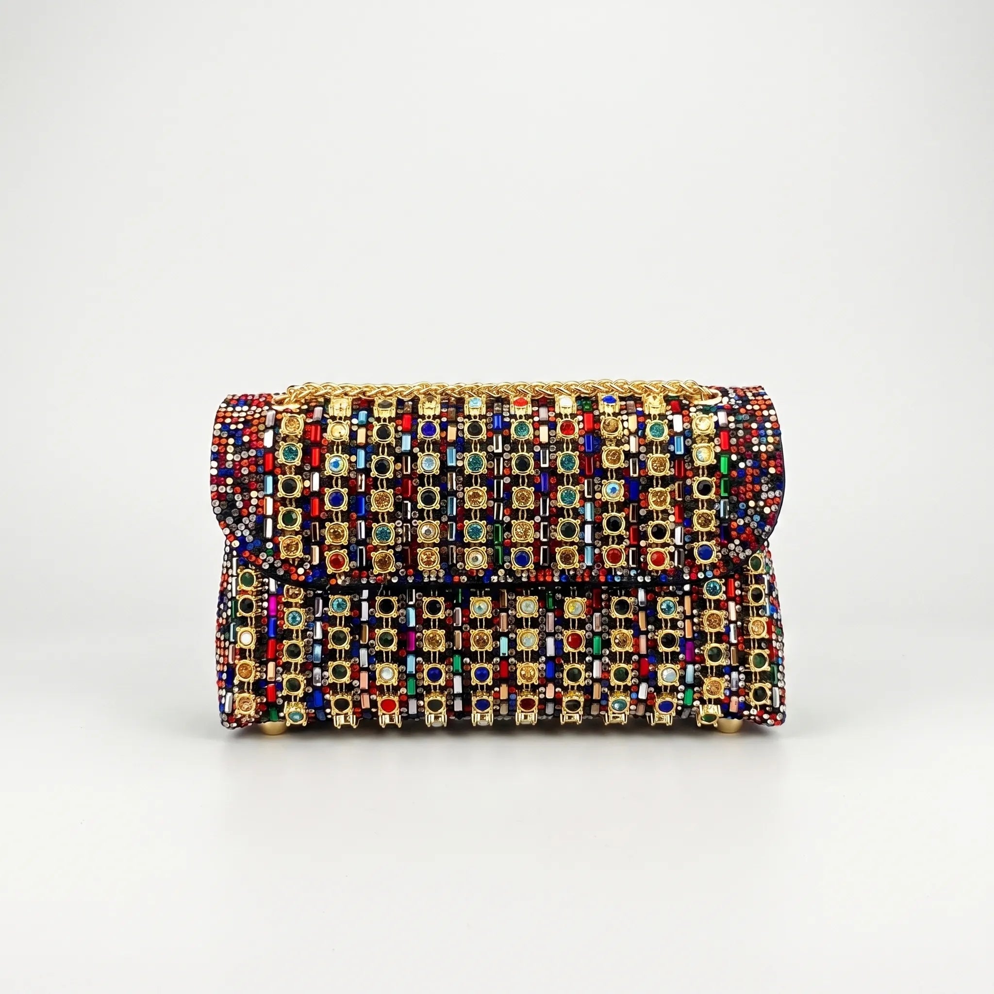 GemClutch - Embellished Structured Evening Bag 