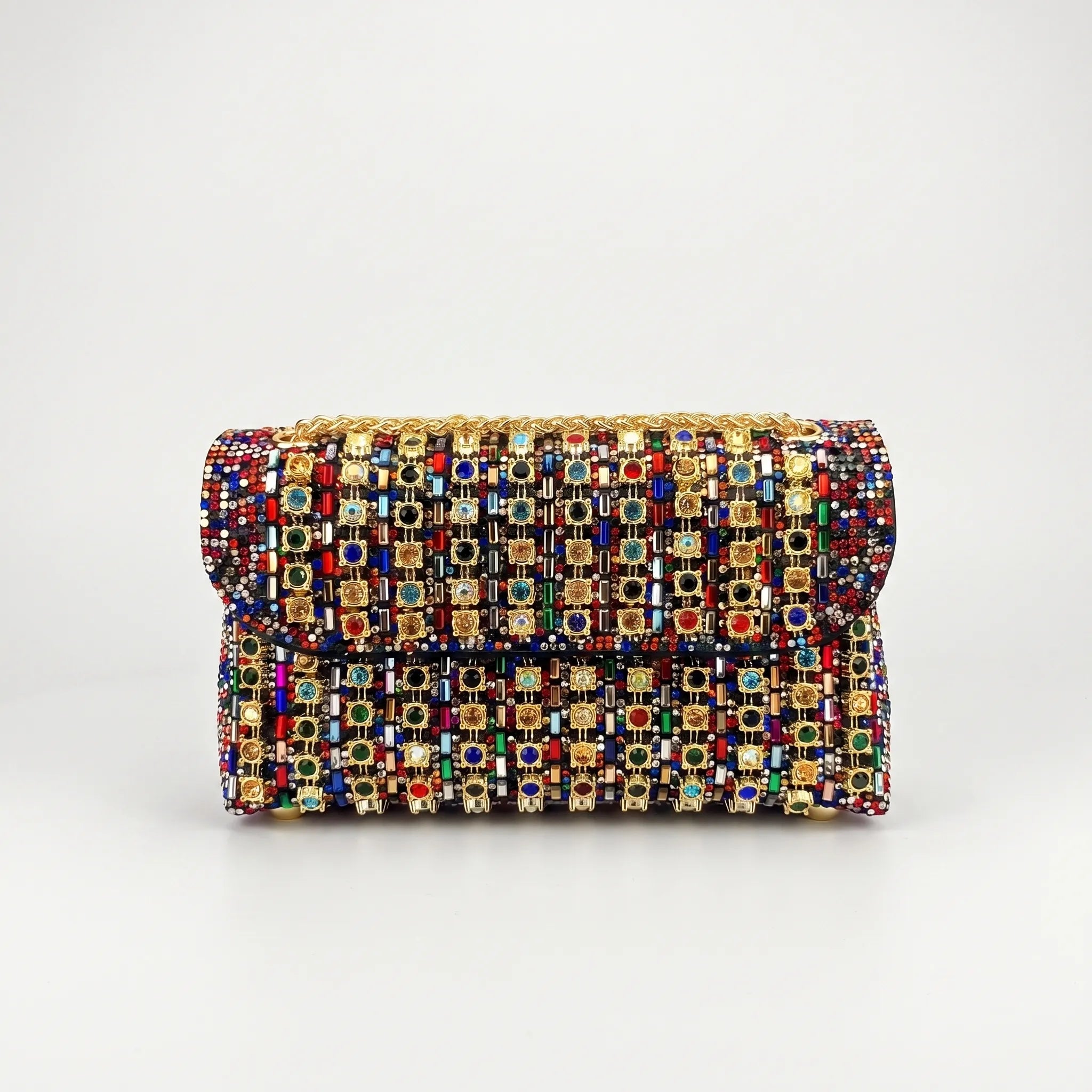 GemClutch - Embellished Structured Evening Bag 