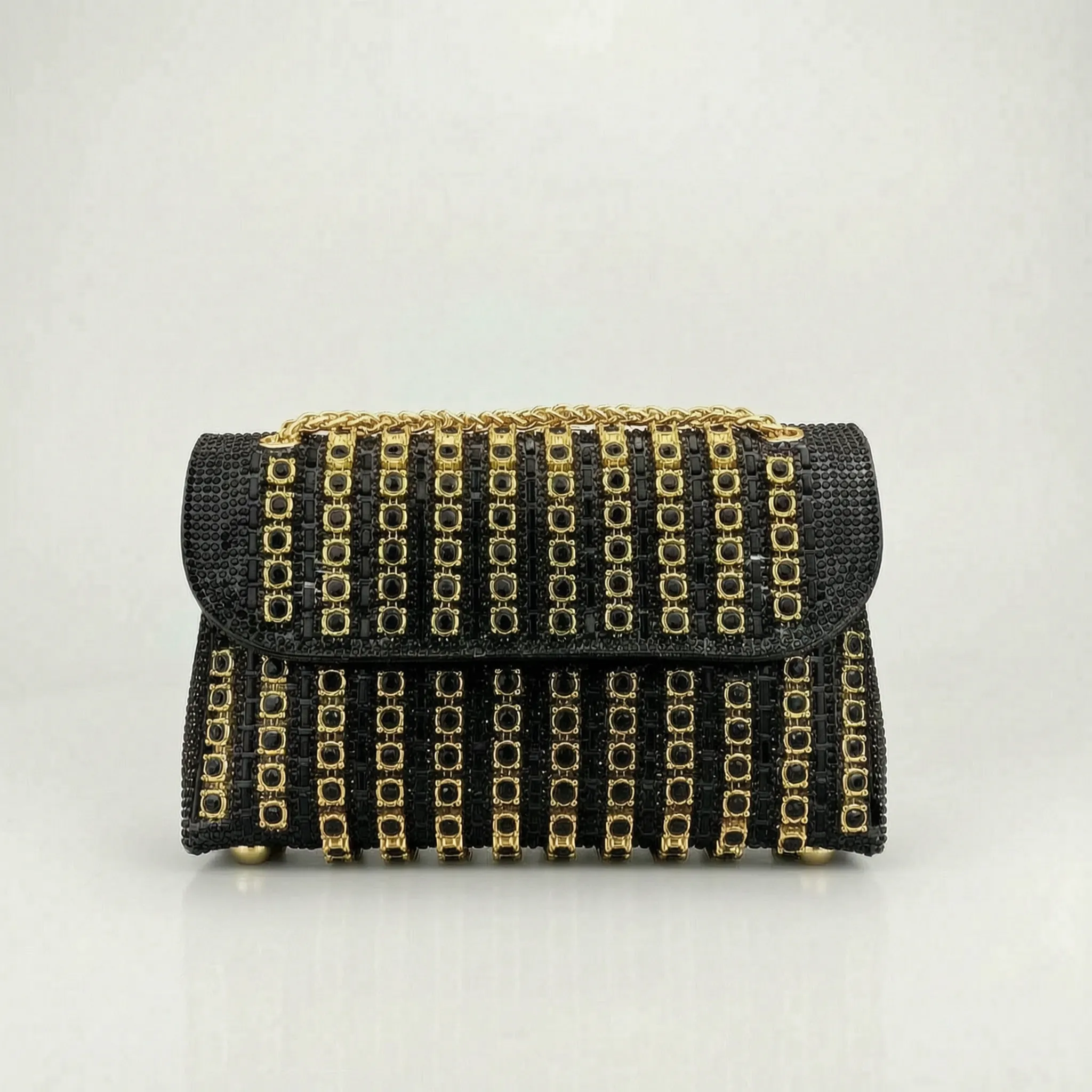 GemClutch - Embellished Structured Evening Bag 