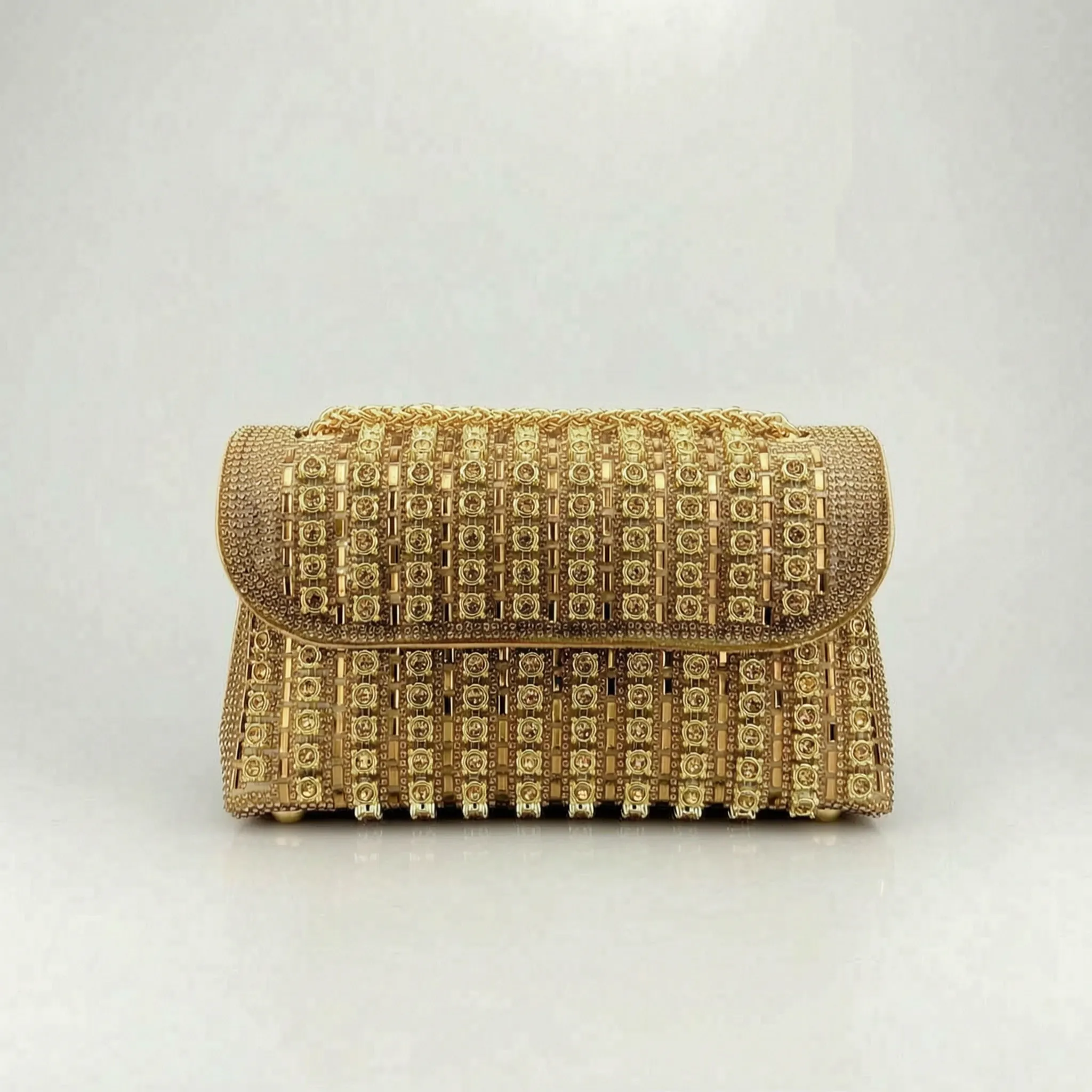GemClutch - Embellished Structured Evening Bag 