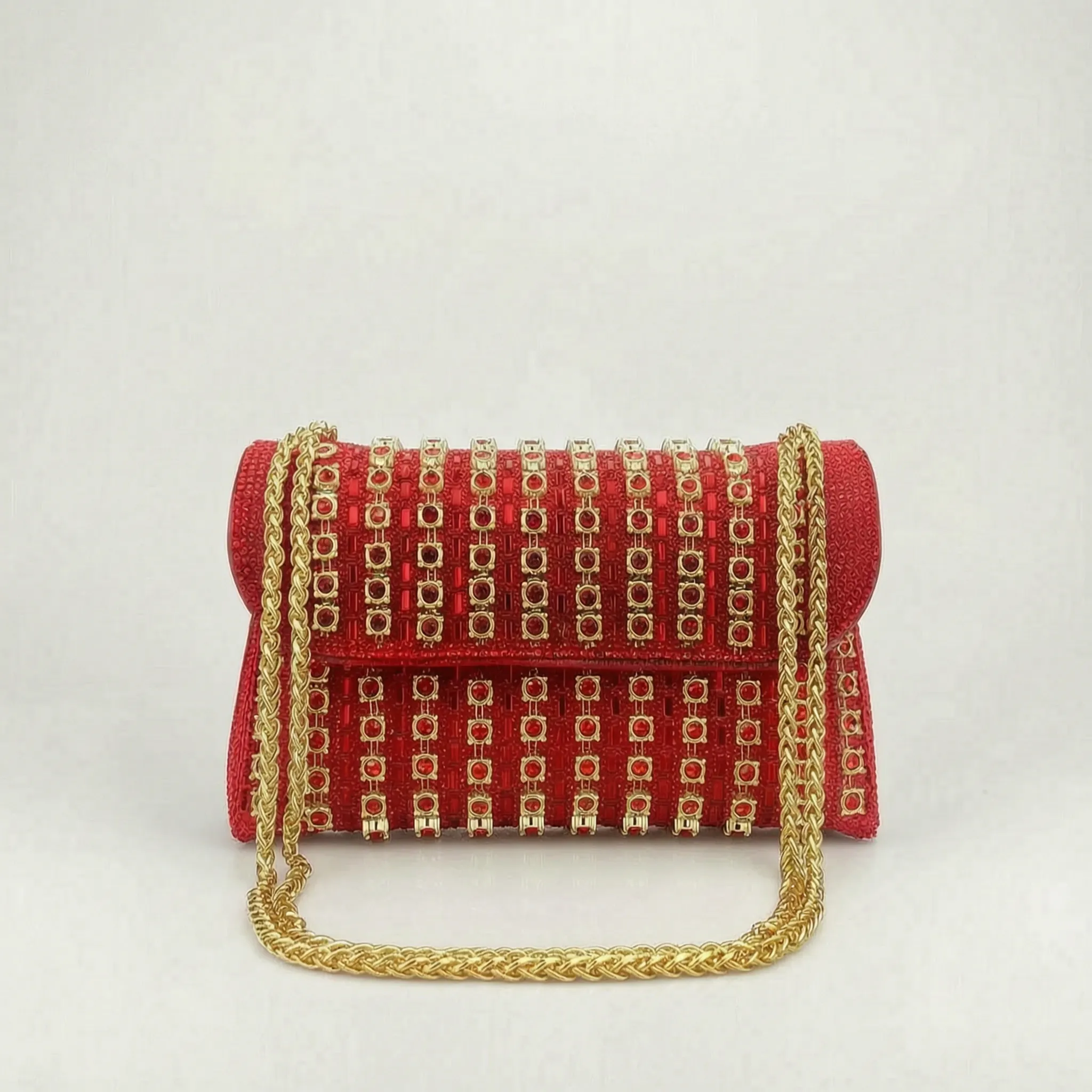 GemClutch - Embellished Structured Evening Bag 