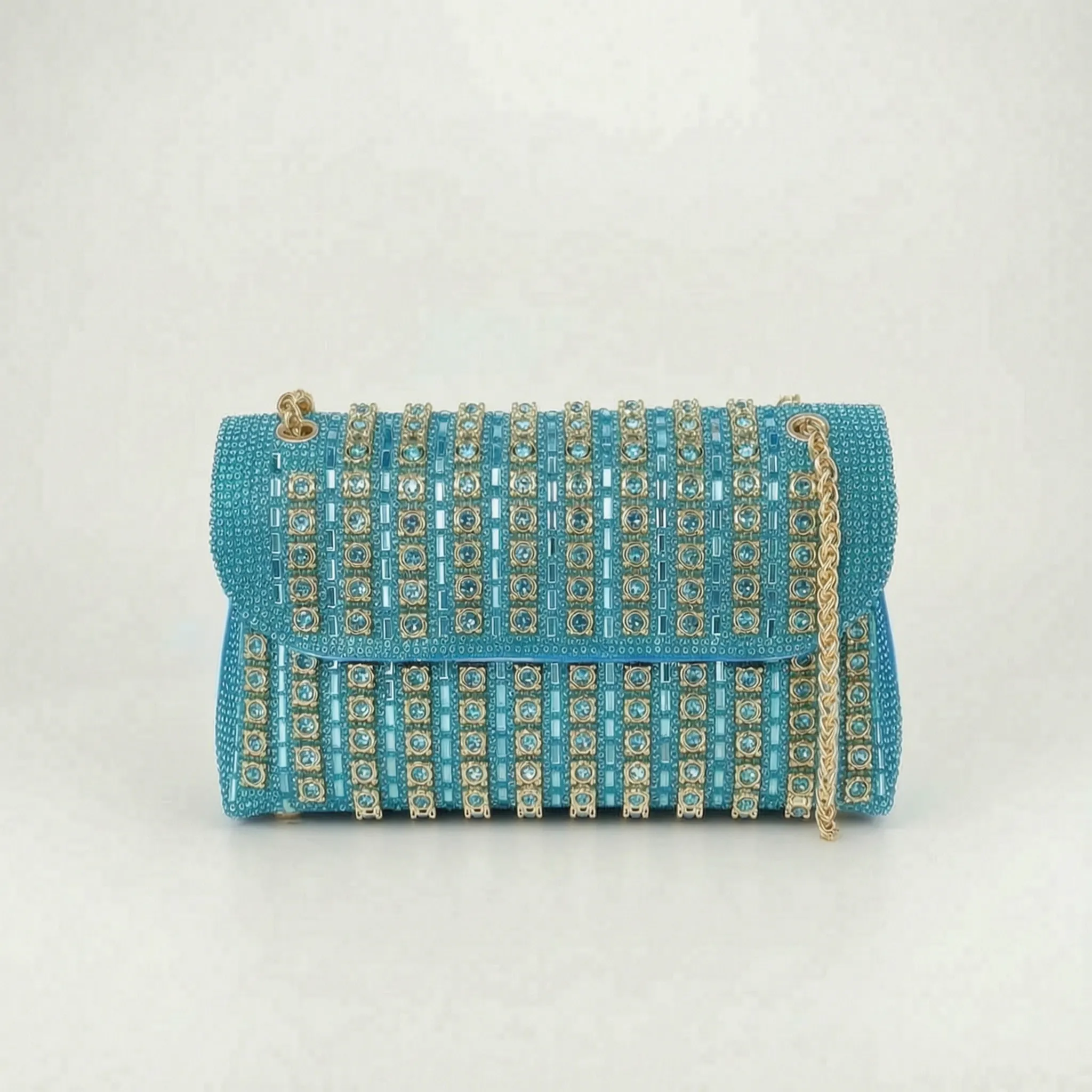 GemClutch - Embellished Structured Evening Bag 