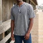 Kordal - Vintage Wash Short Sleeve Henley