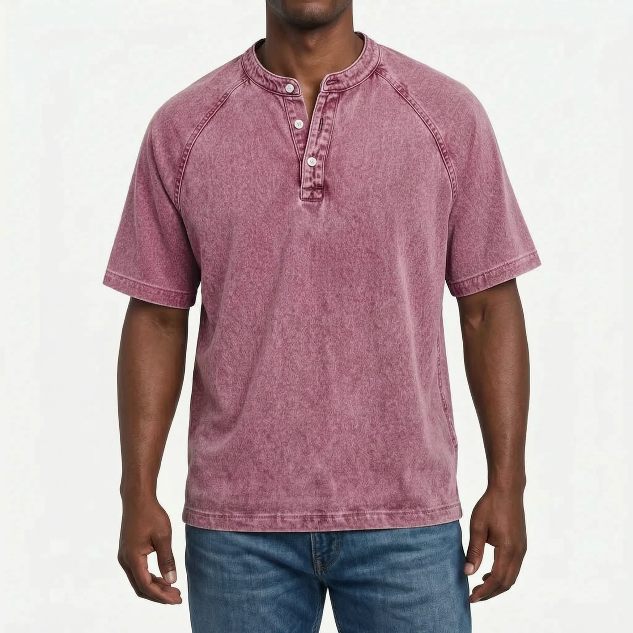 Kordal - Vintage Wash Short Sleeve Henley