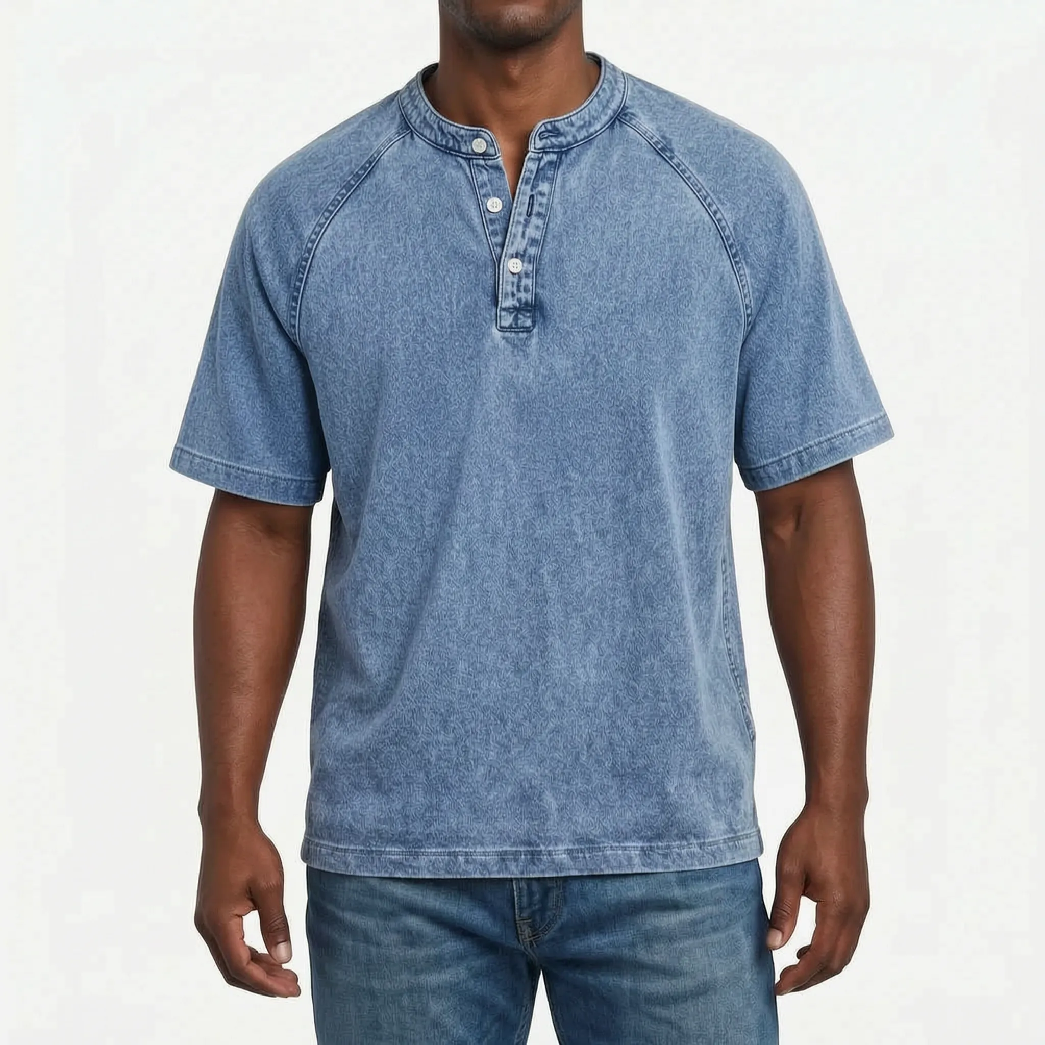 Kordal - Vintage Wash Short Sleeve Henley